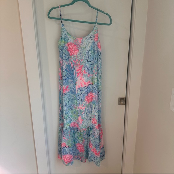 Lilly Pulitzer Winni Midi/Maxi Dress in Sink of Swim - Picture 2 of 9